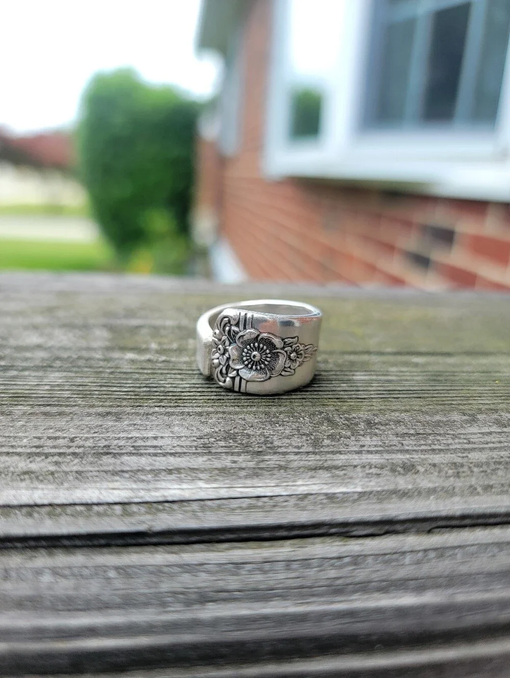 Size 5 Flower Spoon Ring